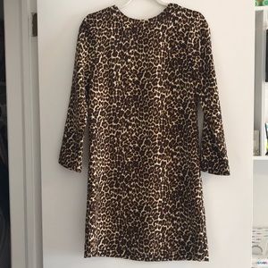 JCrew leopard dress size 0